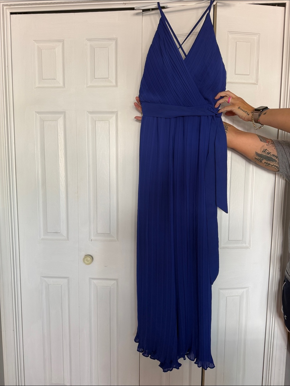 Beyond Words Blue Jumpsuit